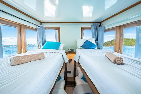 Dormitory style in Local wooden Boat Komodo Liveaboard 3D2N