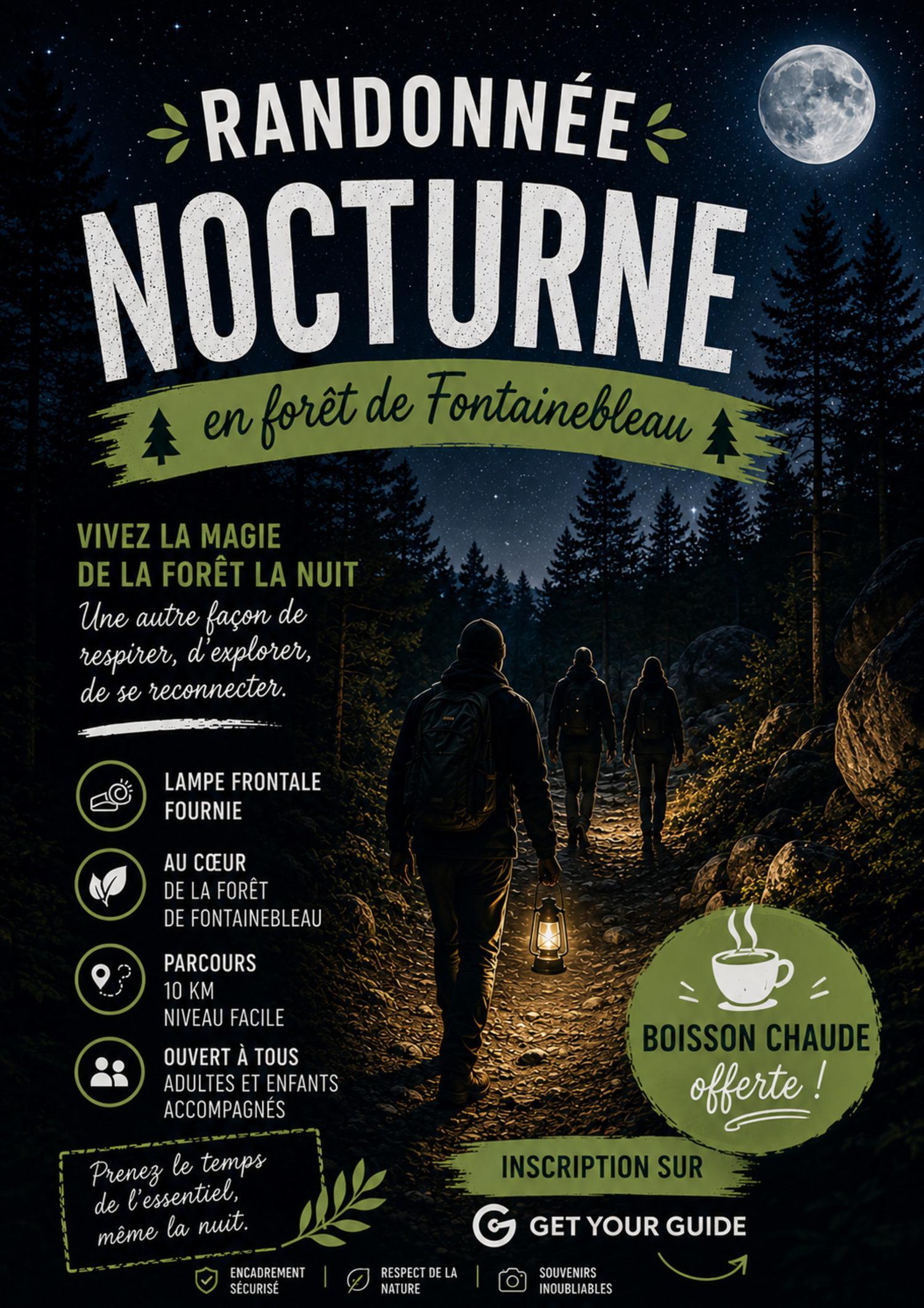 Fontainebleau: Geführte Nachtwanderung