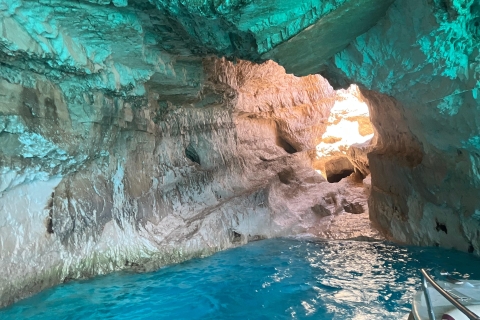 Zakynthos: Glass-Bottom Boat Tour to Shipwreck & Blue Caves Zakynthos: Glass Bottom Boat Tour to Shipwreck & Blue Caves