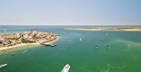 From Olhão: Ria Formosa Islands Boat Tour with 2 Stops