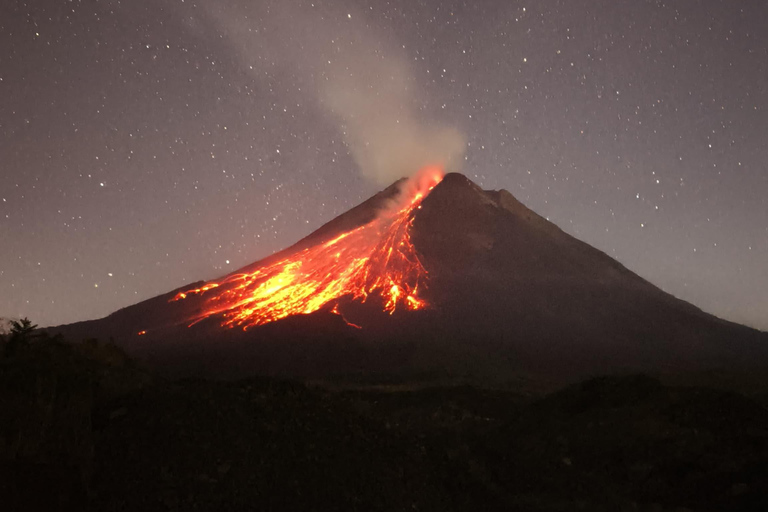 Yogyakarta Merapi Secret Coffee Tour. Active Volcano Views Midnight Merapi volcano Lava View