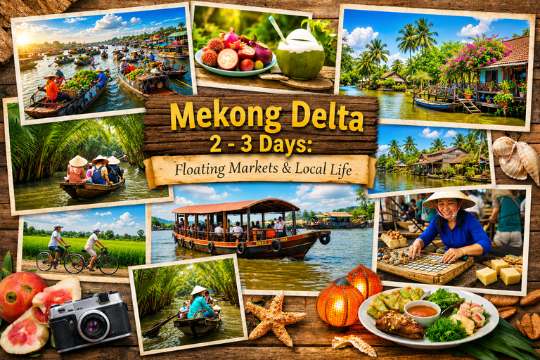 From Ho Chi Minh City: 2 or 3-Day Mekong Delta Tour Private Tour & Private Car & Private Tour Guide 2D1N