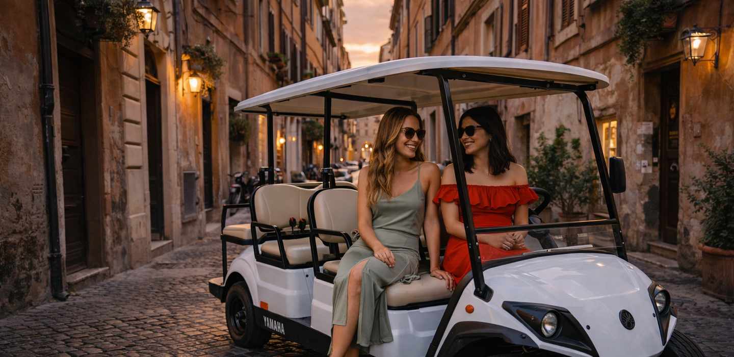 Rom: Städtetour mit Führung im Golfcart und E-Tuk