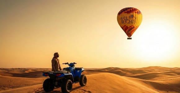 Dubai: Hot Air Balloon with Quad Bike & Camel Ride