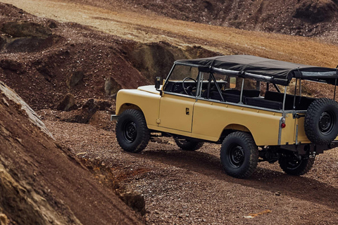 Side: Classic Jeep Safari Tour with Boat Ride and Waterfall