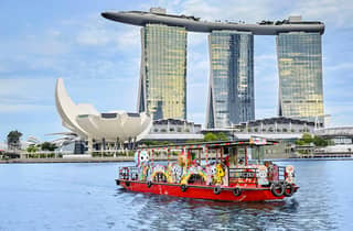 Singapur: Flussfahrt mit Hoteltransfer