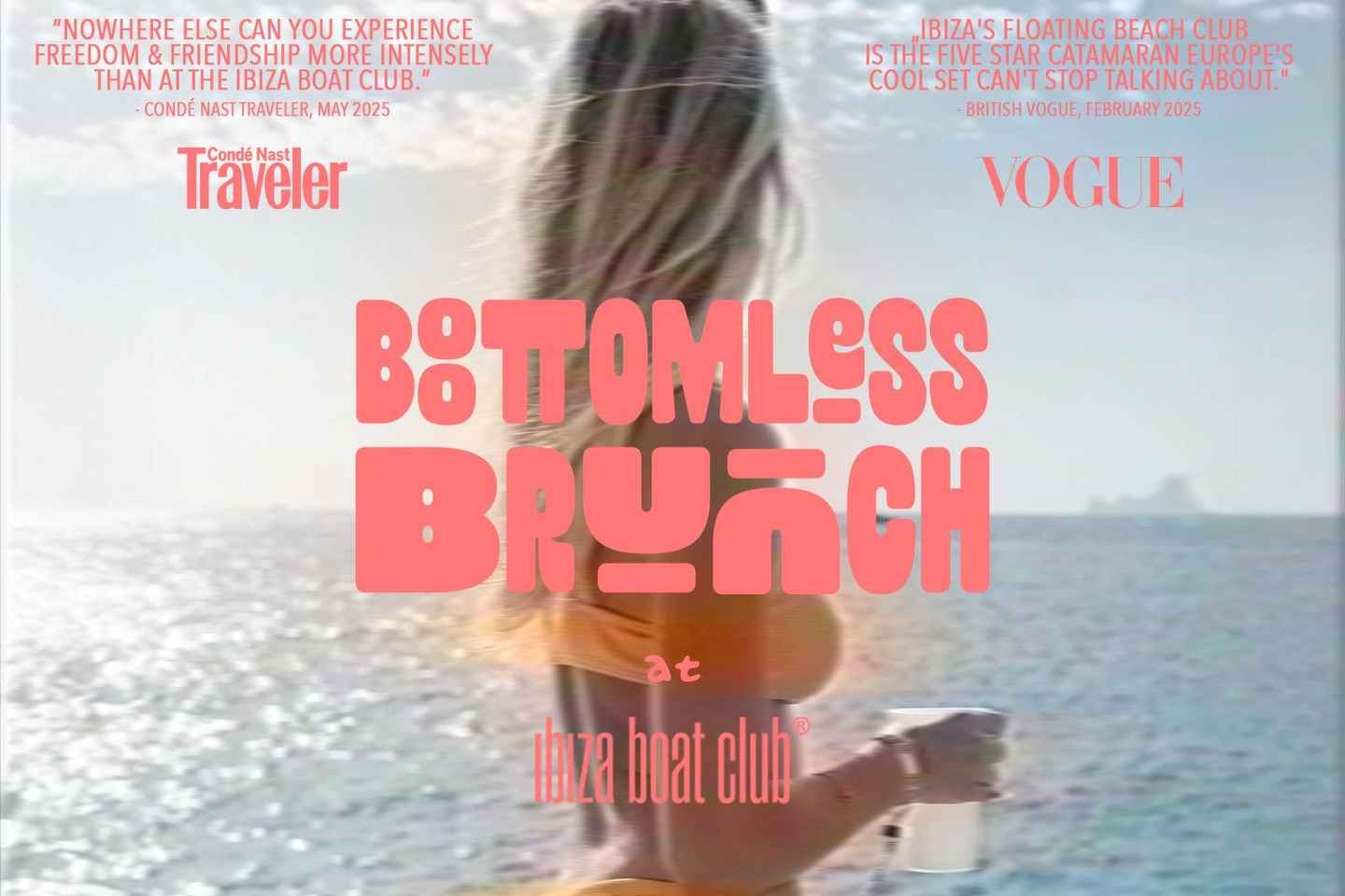 伊比萨：畅饮午餐音乐船派对