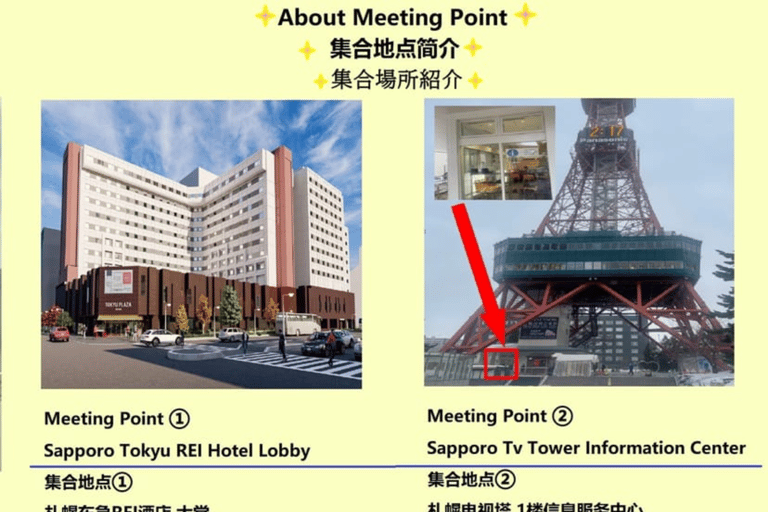 Eastern Hokkaido: Shibazakura & Tulip Park Day Tour Sapporo TV Tower Departure