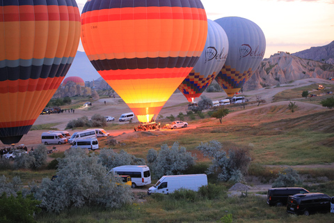 Cappadocia Photo Session with flying dress in GoremePhoto Session in Balloon Time