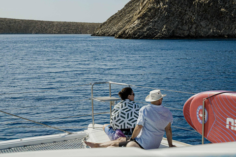 Kissamos: Balos Lagoon Sunset Cruise with Swimming & Snacks Shared Sunset Cruise with Hotel Pickup and Drop-off