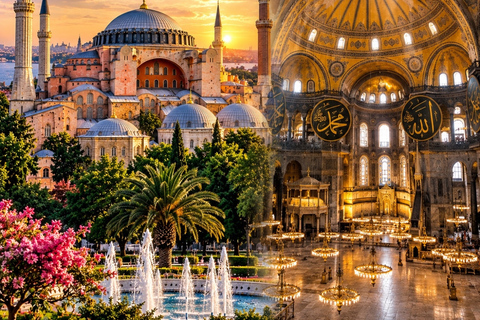 Istanbul: 5-in-1 Hagia Sophia Topkapi Cistern & Grand Bazaar Small Group Tour English