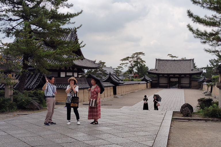 Nara: Hōryū-ji 2 timmar vid världens äldsta träbyggnad