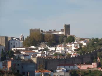 From Nazare: Road by the coast to Obidos