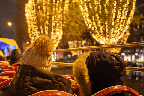 Paris: Christmas Lights Night Tour by Open-Top Bus 24-Hour Hop-on, Hop-off Tour & Christmas Lights Night Tour