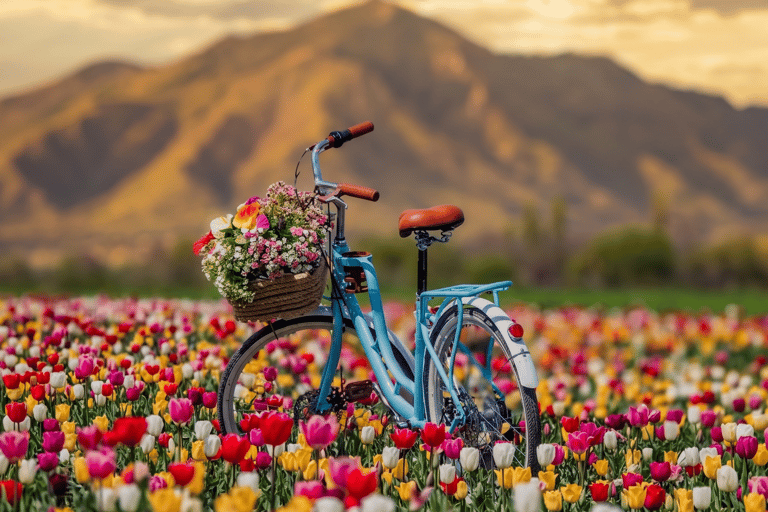 Azerbaijan Gabala Tulip Fields - Cable Car + Alpaca Farm