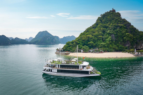 Hanoi: Halong Bay Day Tour with 5-star Cruise & Transfer