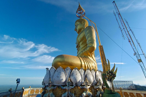 Krabi : Visite du temple de la grotte du tigre au coucher du soleil