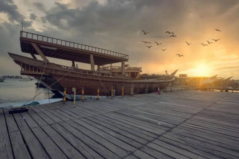 Doha: Arabian Heritage Dhow Tour with Skyline Views Dhow Cruise Meeting Point Tour