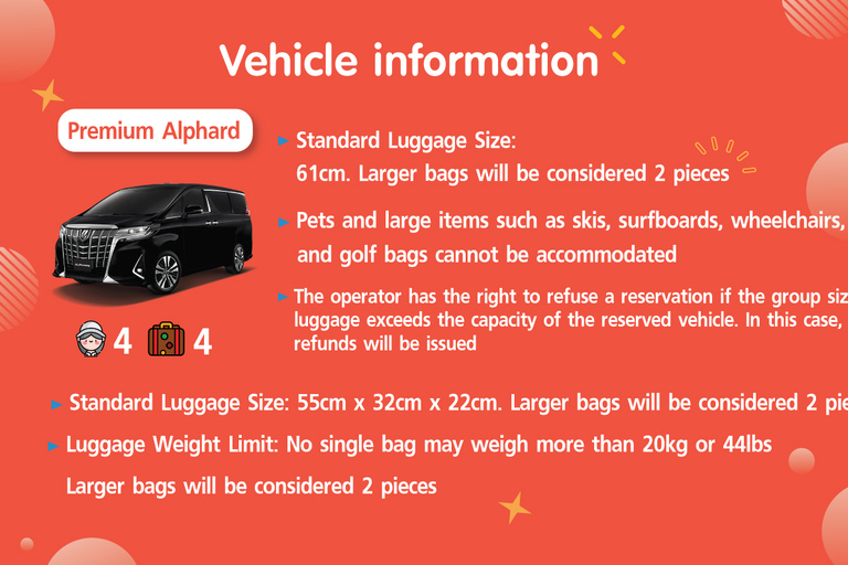 Bangkok: Aeropuerto DMK desde/hasta Hotel Traslado PrivadoAeropuerto DMK desde/hasta Hotel: Camry Premium (3 Pax & 3 Maletas)