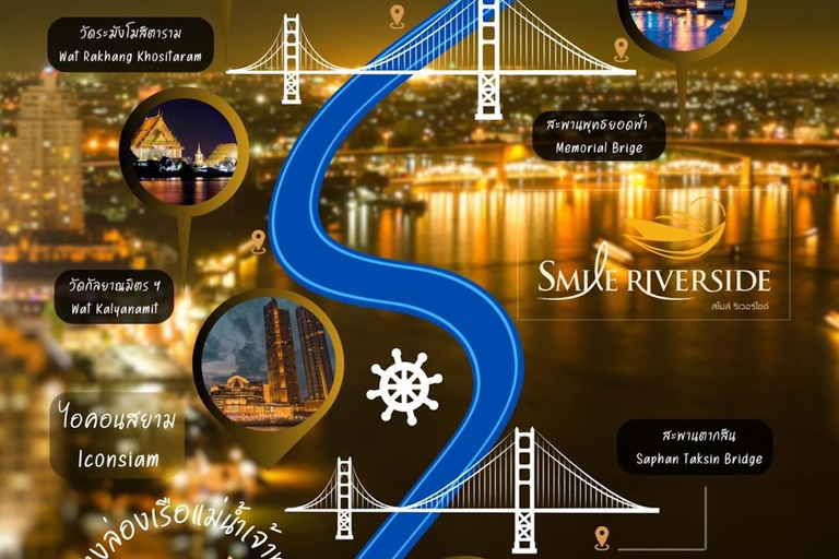 Bangkok: Chao Phraya Dinner Cruise + Free-Flow Beer dinner cruise only