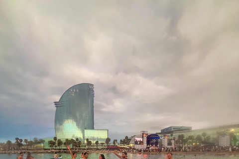 Barcelona: Sunset Paddle Surfing Session + Instructor + Photos Barcelona: Sunset Paddle Surf Outing + Instructor + Photos