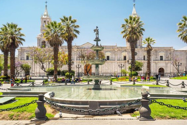 LANDSBYGDSTUR I AREQUIPA PANORAMAUTSIKT BUSSTUR