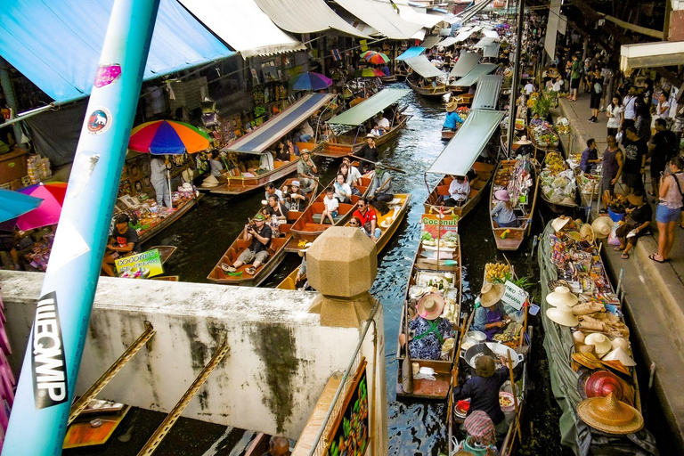 BKK: Maeklong Railway, Sugar Palm Factory & Floating Market