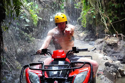Ubud: Mud, Jungle & Tiger Cave ATV Ride with Lunch Tandem ATV Ride with Ala Carte Lunch