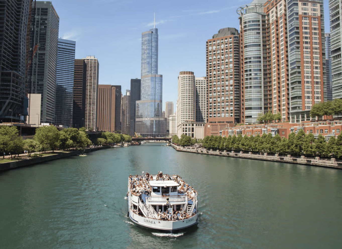 Chicago River: 1,5 times guidet arkitektur-krydstogt
