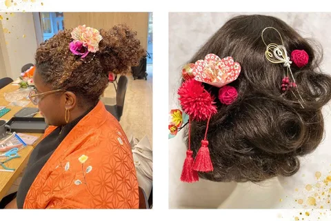Tóquio: Oficina de acessórios para cabelo e broches japoneses