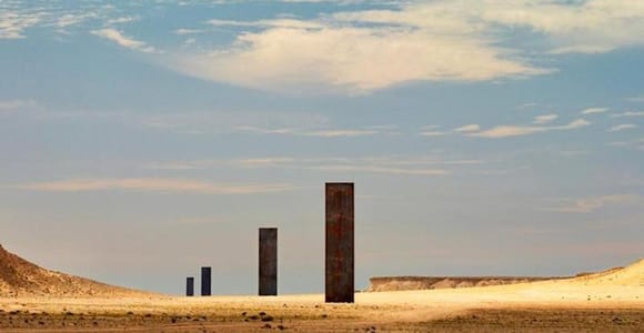 Doha: West Coast Tour ,Richard Serra Sculpture, Zekreet
