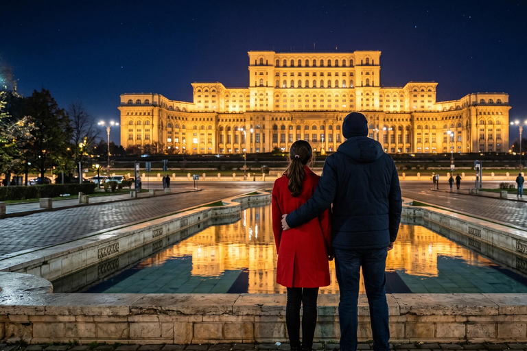 Bucharest Tour: Parliament, Ceausescu Home & Village Museum COACH TOUR Audio guide in 24 languages