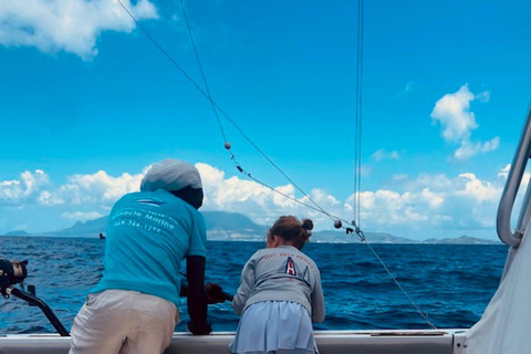 Saint Kitts & Nevis: Private Fishing Charter with Open Bar Half day