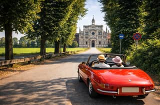 Von Mailand zur Certosa von Pavia mit einem Oldtimer