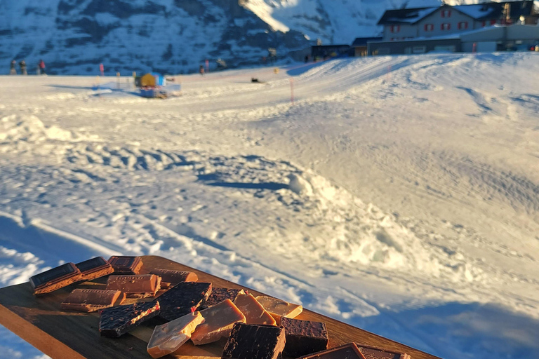 Männlichen : dégustation de fromages et de chocolats au sommet de la montagneMännlichen : Dégustation de fromages et de chocolats au sommet de la montagne