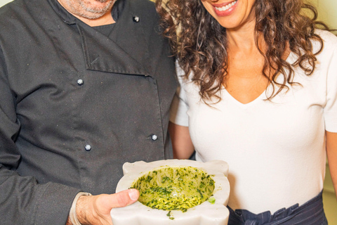 Genoa: Pesto-Making Class with Pasta and Aperitivo