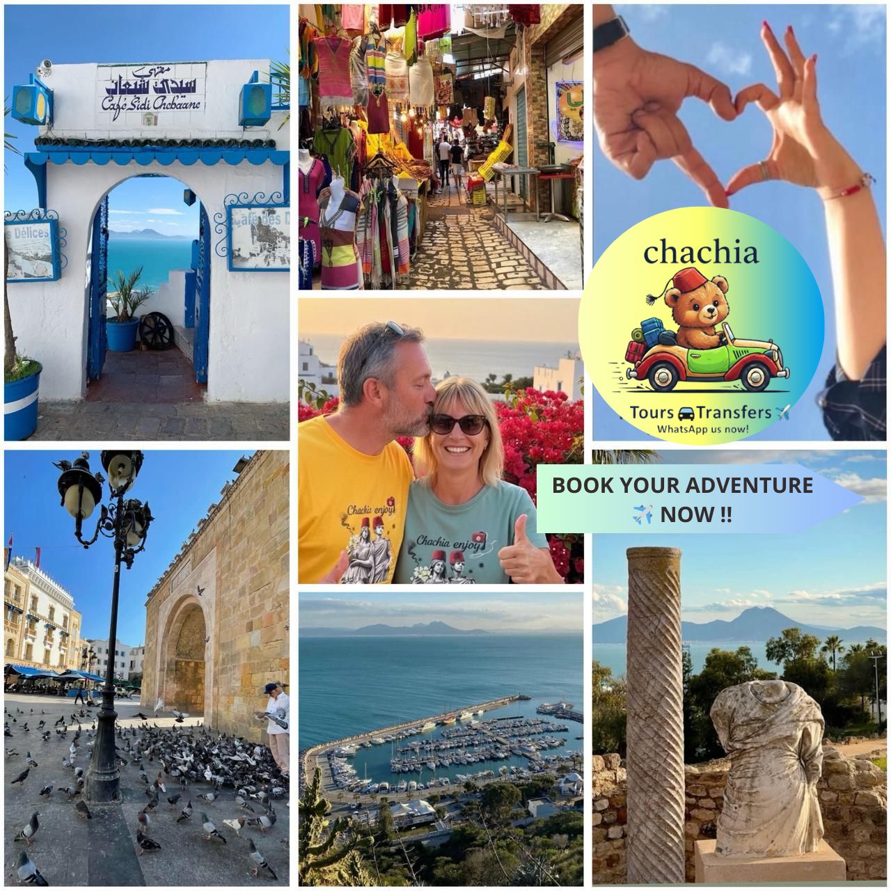 VIP-Private Tour Tunis: Karthago, Medina & Sidi Bou Saïd