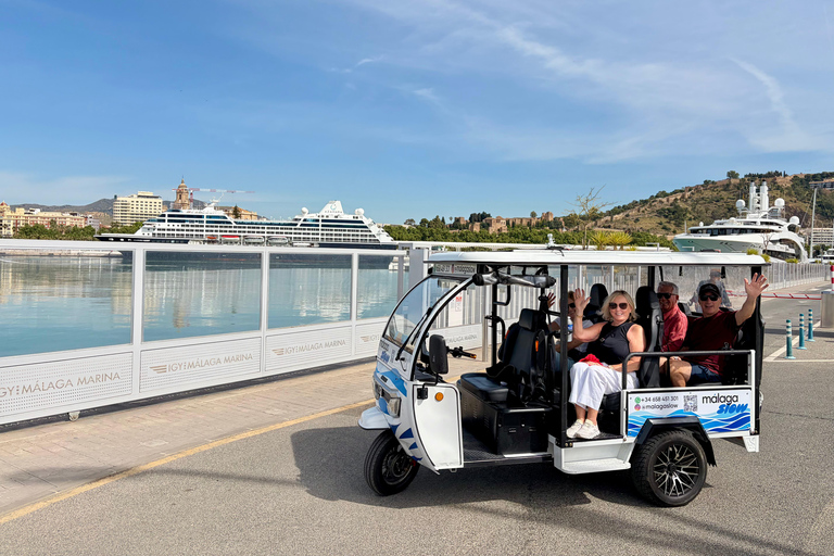 Málaga: Private Tuk Tuk Sightseeing Tour of the City and Gibralfaro