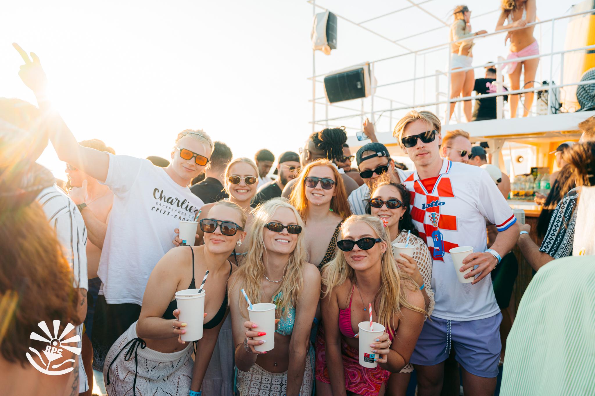 Split: Boot-Party in der Blauen Lagune – DJs, Schwimmen, Shots & Afterparty