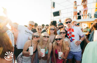 Split : fête sur un bateau au Blue Lagoon, DJ, baignade, shots et after