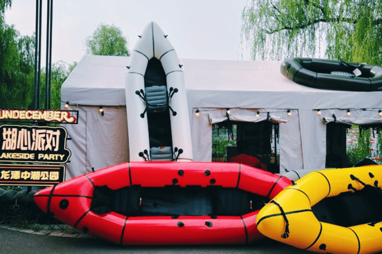 Pekín: Fiesta del Barco Iluminado del Parque LongtanBarco doble