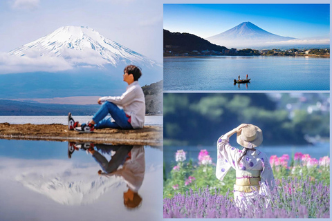 Tokyo: Mt Fuji Kawaguchi & Yamanaka Onsen Tour with Pickup 7:30 Pick&Drop from Hotel/BnB