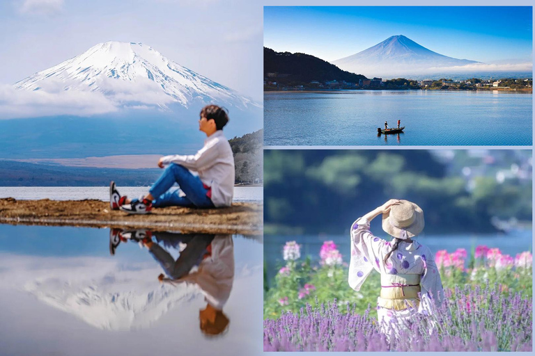 Tokyo: Mt Fuji Kawaguchi & Yamanaka Onsen Tour with Pickup 7:30 Pick&Drop from Hotel/BnB