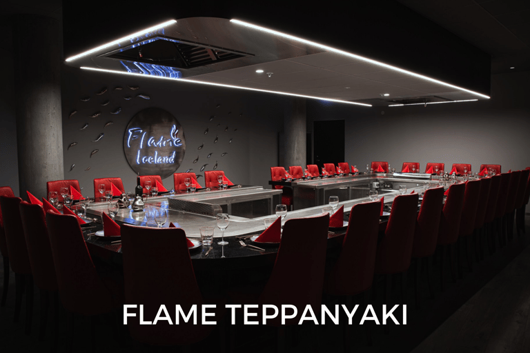 Reikiavik: Menú degustación Teppanyaki de 7 platos con espectáculo de fuego