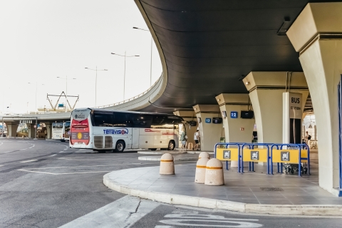 Roma: traslado directo en autobús Fuimicino - Roma TerminiDe la estación Termini Roma al aeropuerto Fuimicino (ida)