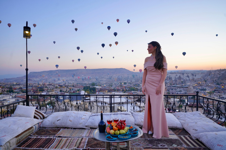 Cappadocia: Terrace Photo Spot With Balloon Flight View Basic Photography