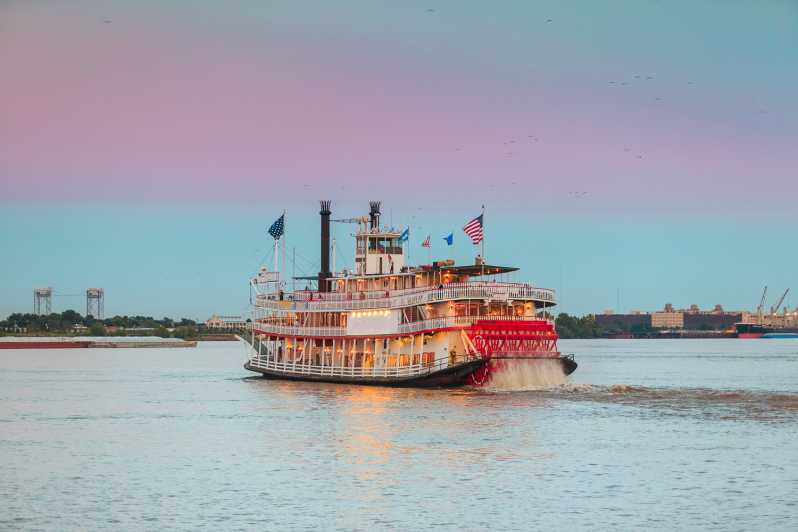 New Orleans: Crociera jazz serale sul battello a vapore Natchez