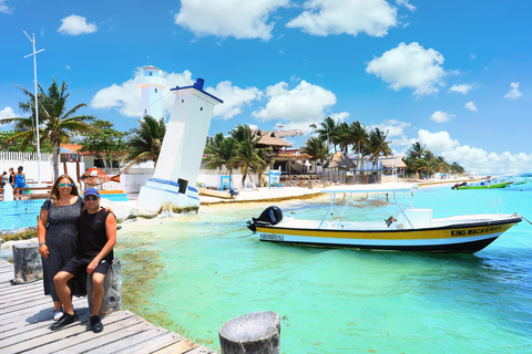 Cancún: Excursión de snorkel por los arrecifes de Puerto Morelos y comida junto al mar