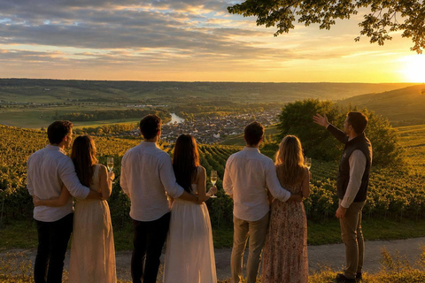 From Paris: Champagne Sunset Tour with Dinner & Tastings Private tour