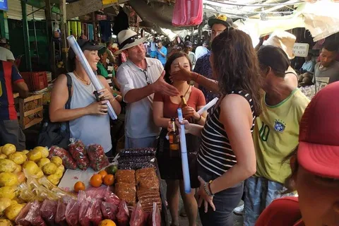 Carthagène : Visite à pied du marché alimentaire local de Bazuro